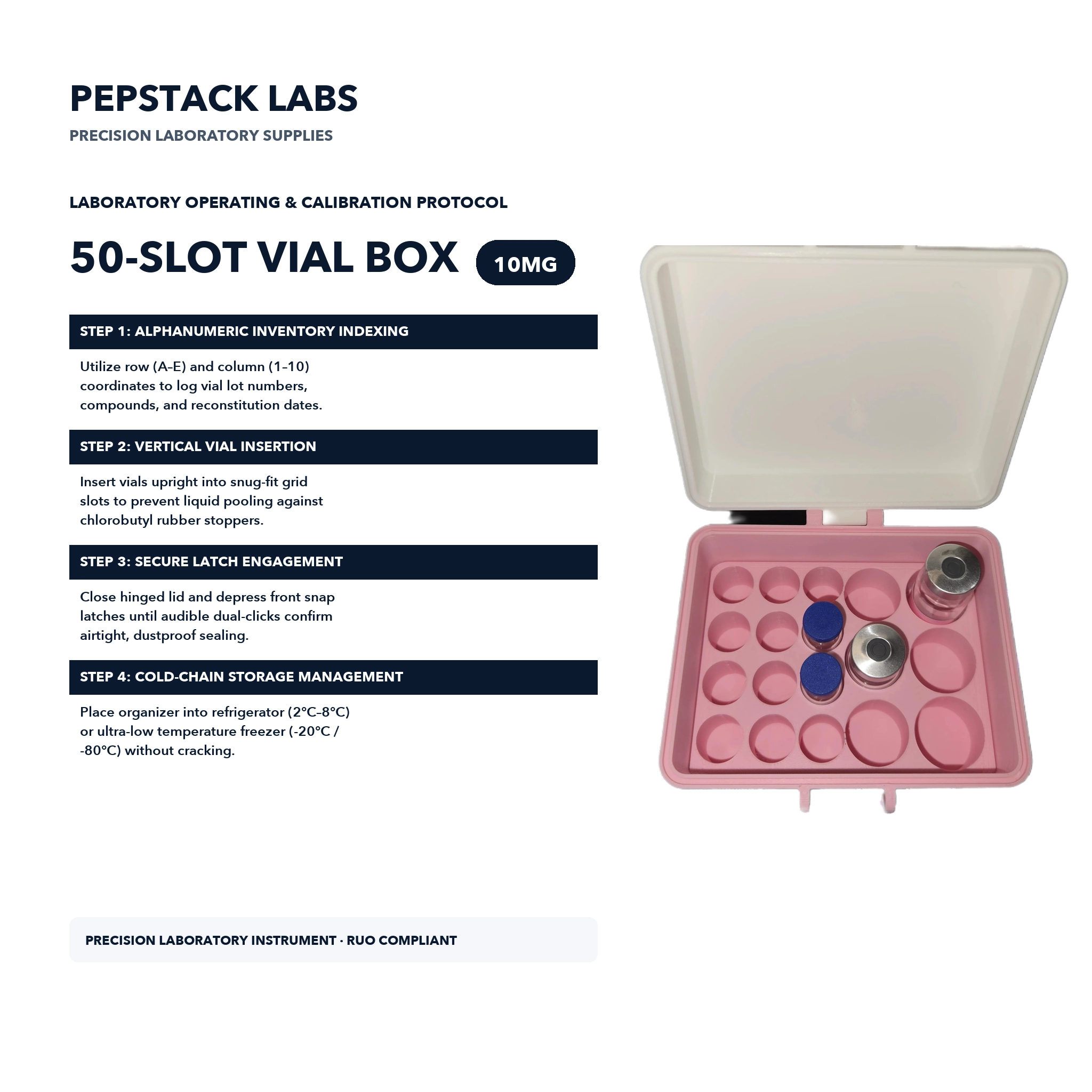 50-Slot Vial Organizer Box thumbnail 3