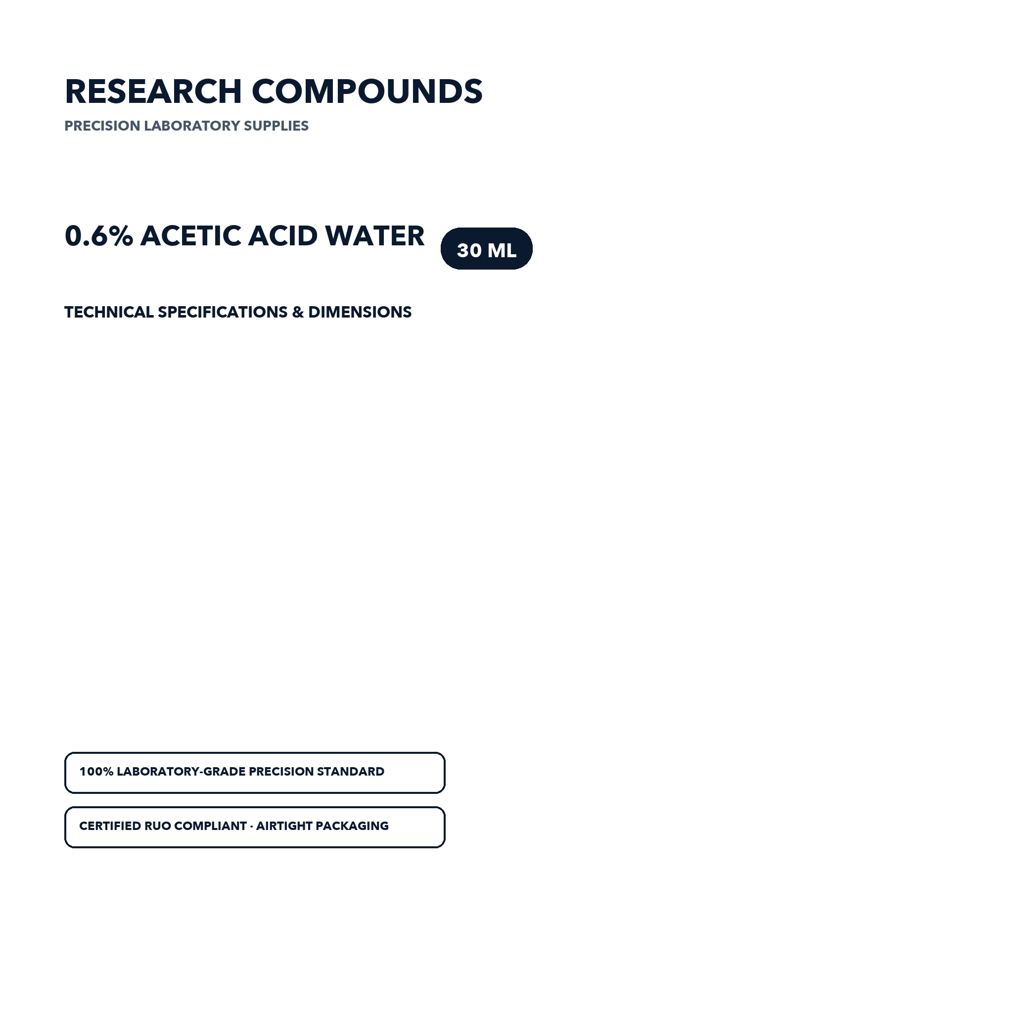 0.6% Acetic Acid Water (10 mL Laboratory Reagent) thumbnail 2