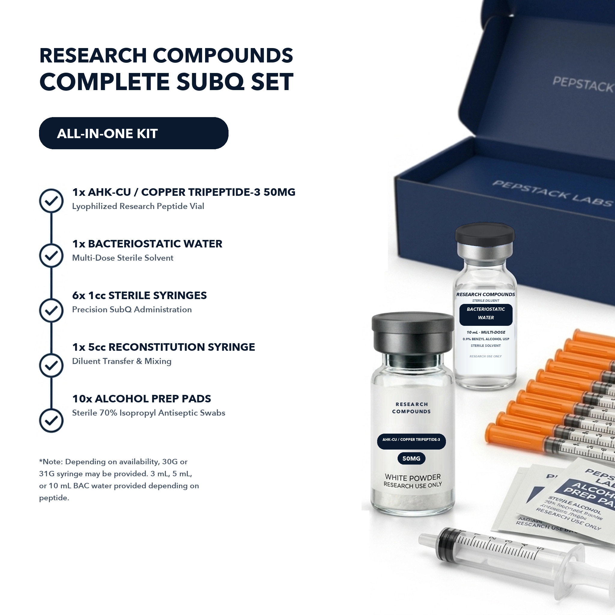 AHK-Cu / Copper Tripeptide-3 (50mg Research Vial) thumbnail 5