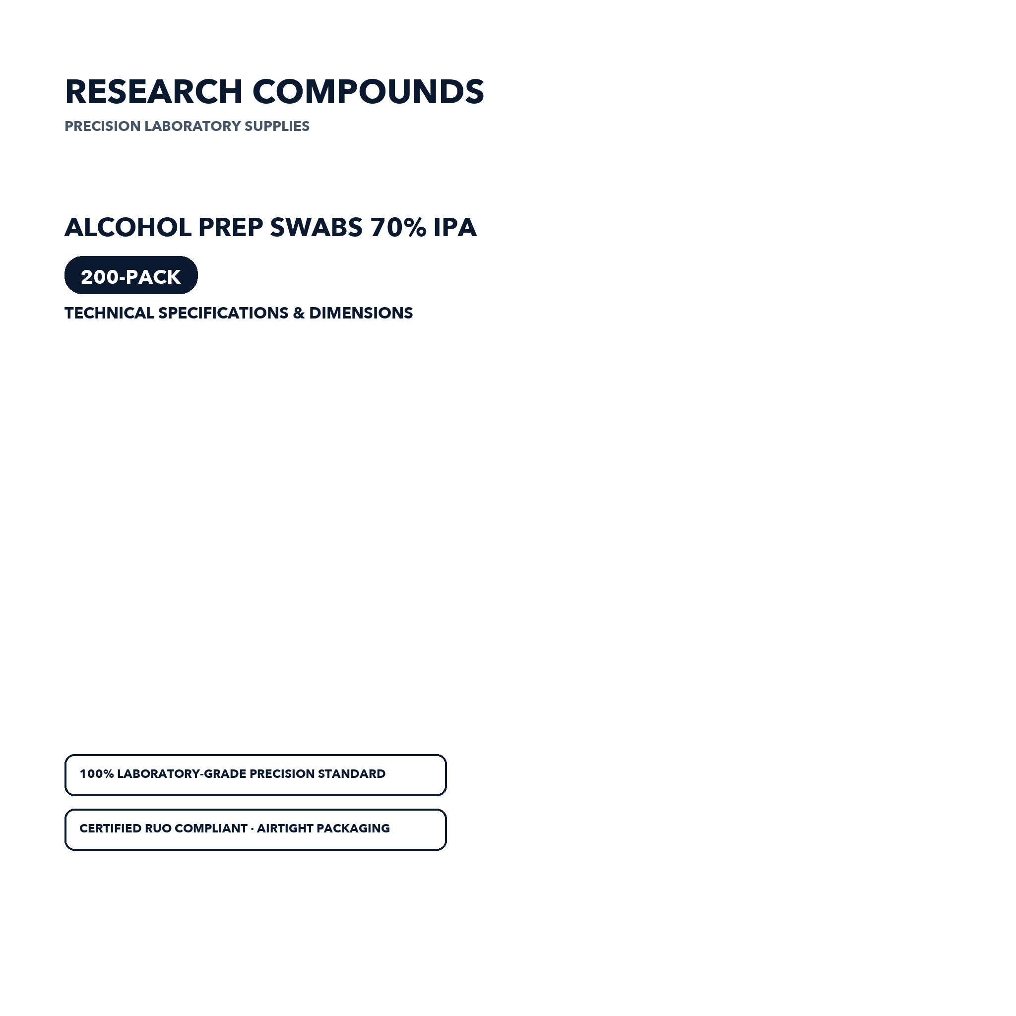Alcohol Prep Swabs 70% IPA (Box of 200) thumbnail 2
