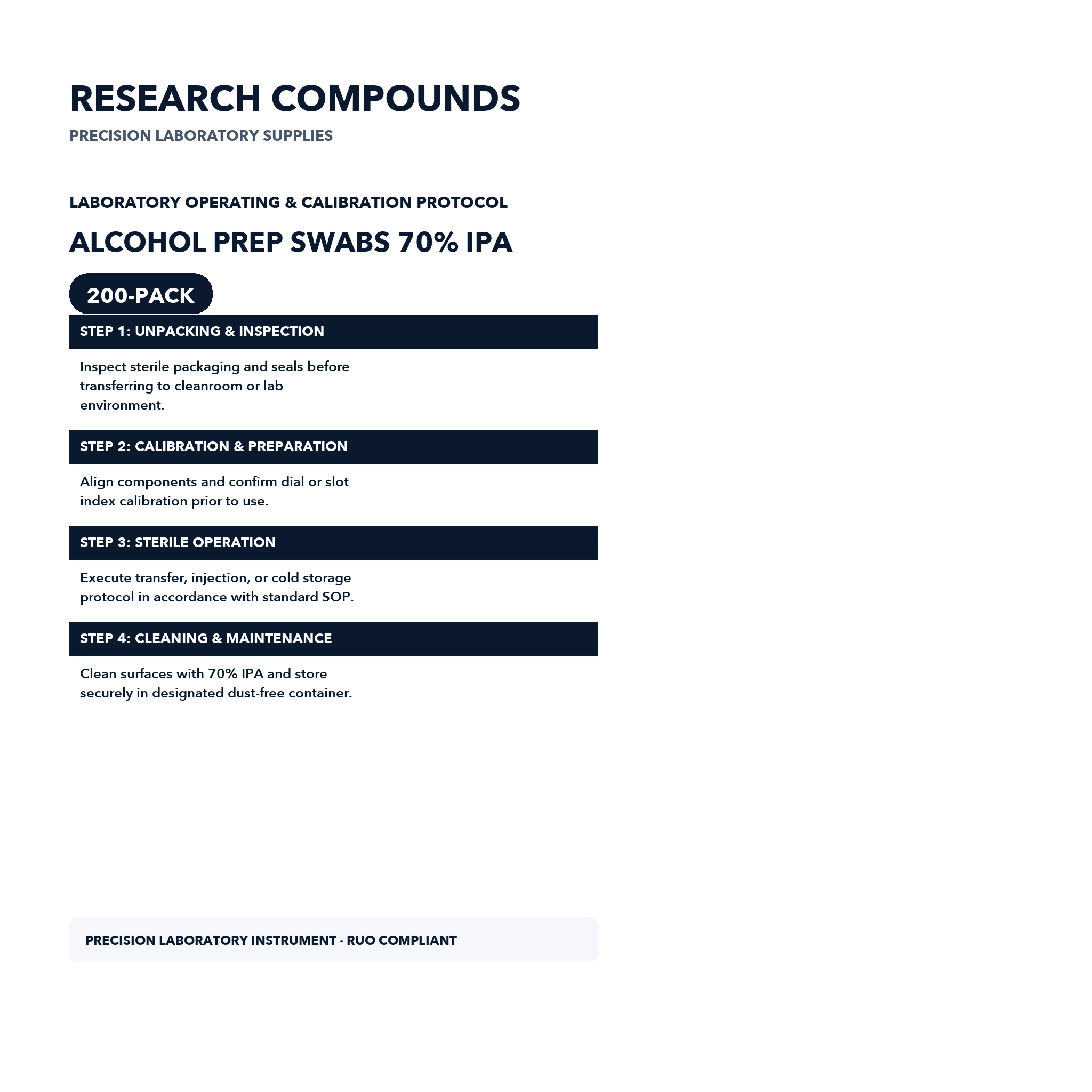 Alcohol Prep Swabs 70% IPA (Box of 200) thumbnail 3