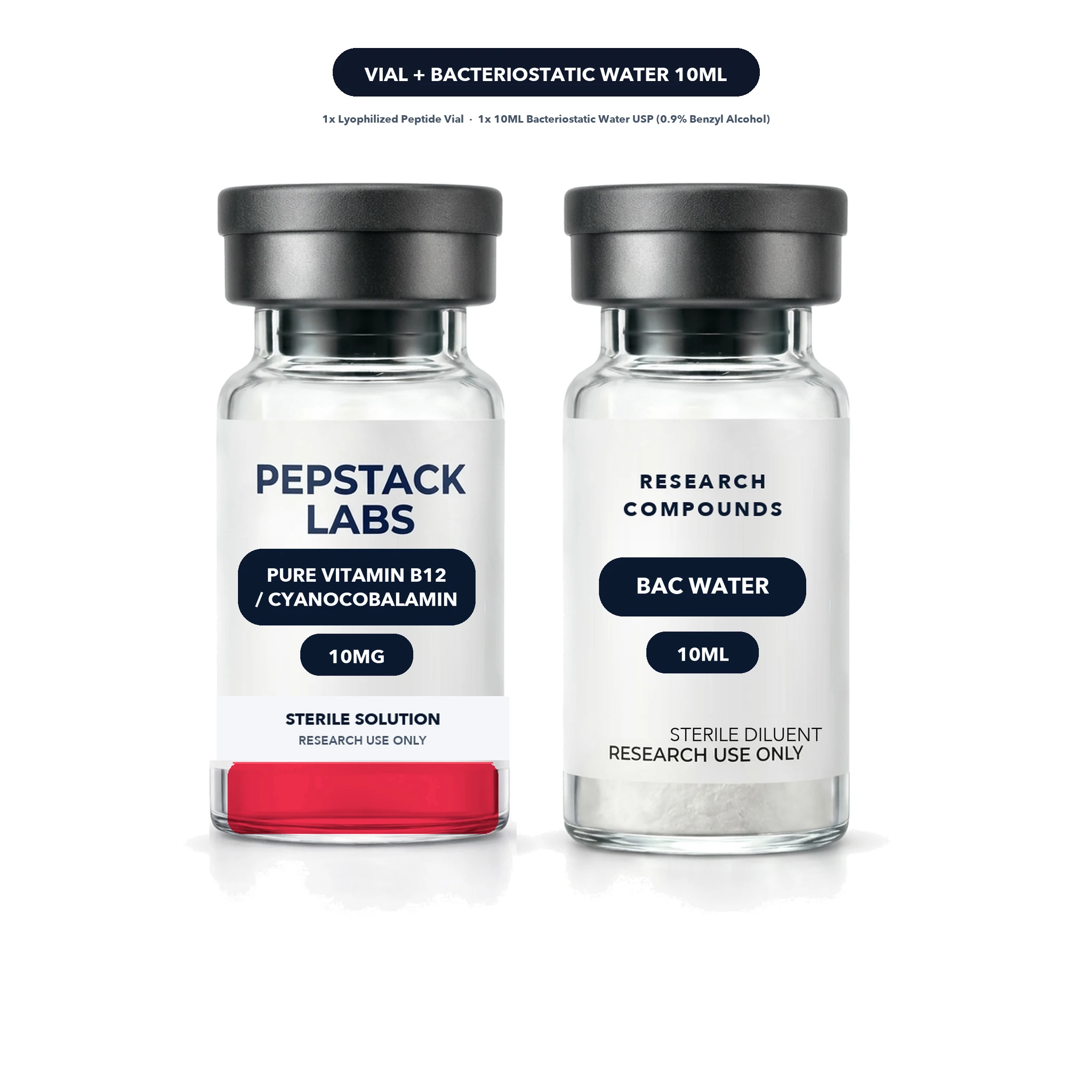 Pure Vitamin B12 / Cyanocobalamin (10mg / 10mL Vial) thumbnail 8
