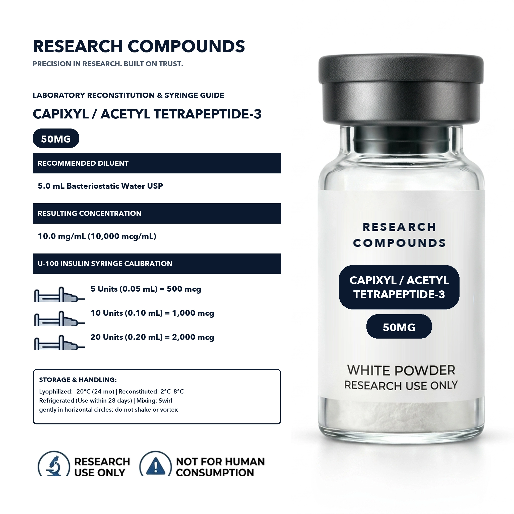 Capixyl / Acetyl Tetrapeptide-3 (50mg Research Vial) thumbnail 3