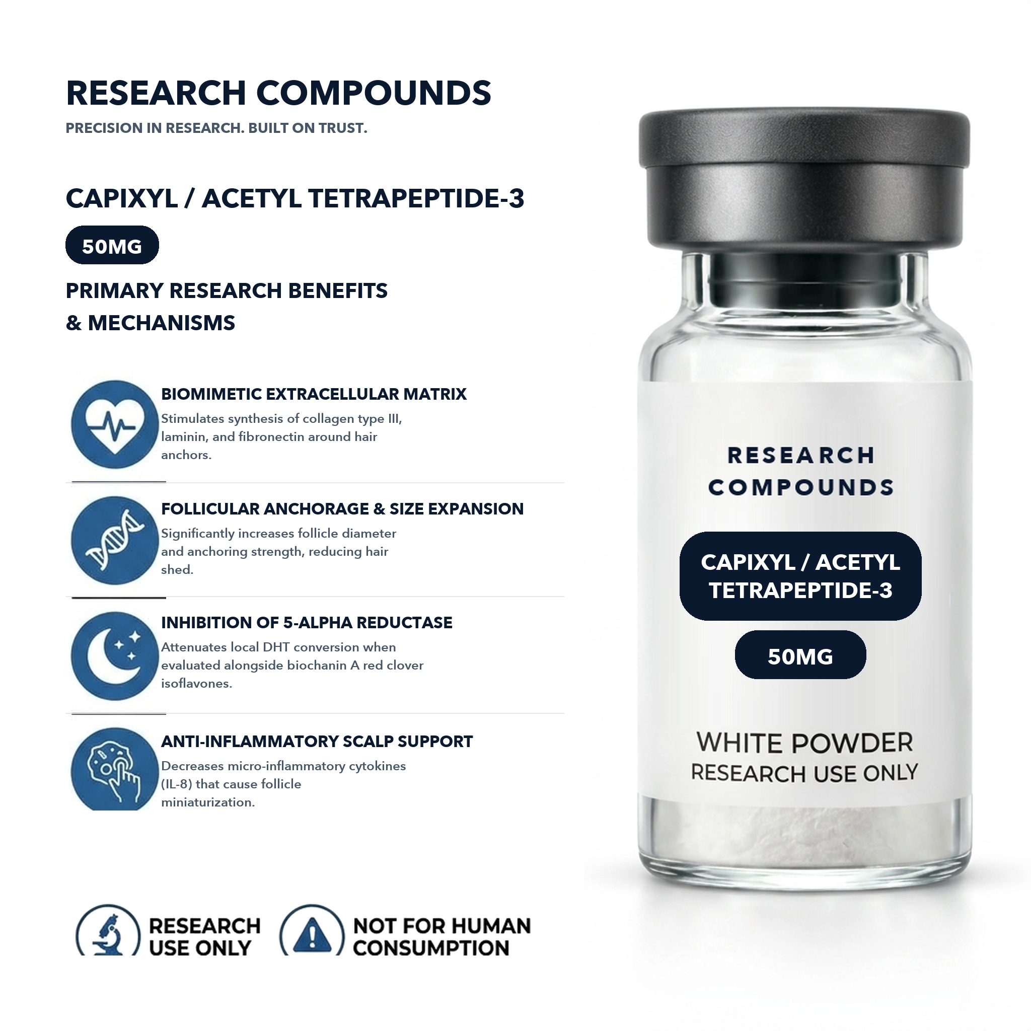 Capixyl / Acetyl Tetrapeptide-3 (50mg Research Vial) thumbnail 4