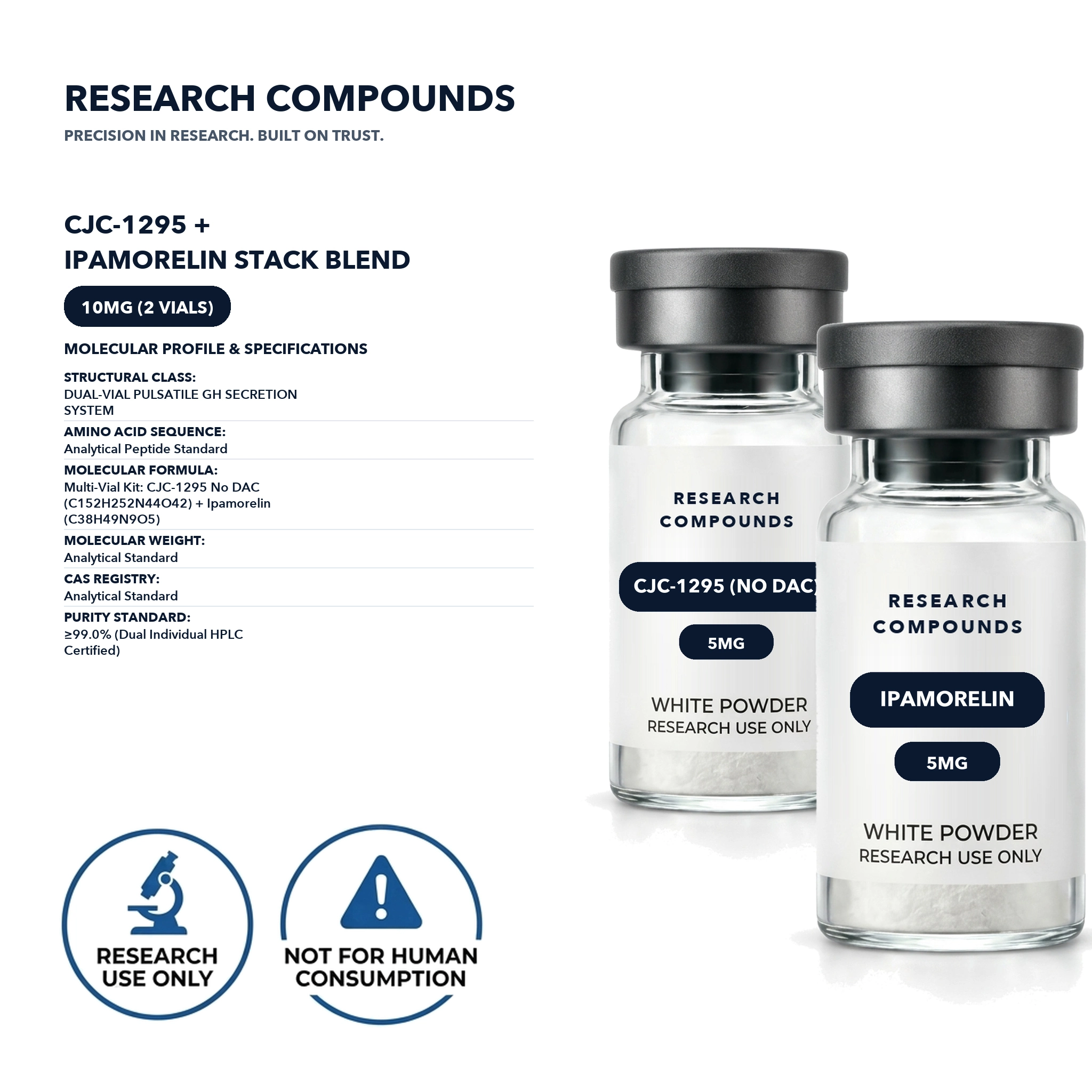 CJC-1295 + Ipamorelin Stack (Dual-Vial GH Axis Kit) thumbnail 2