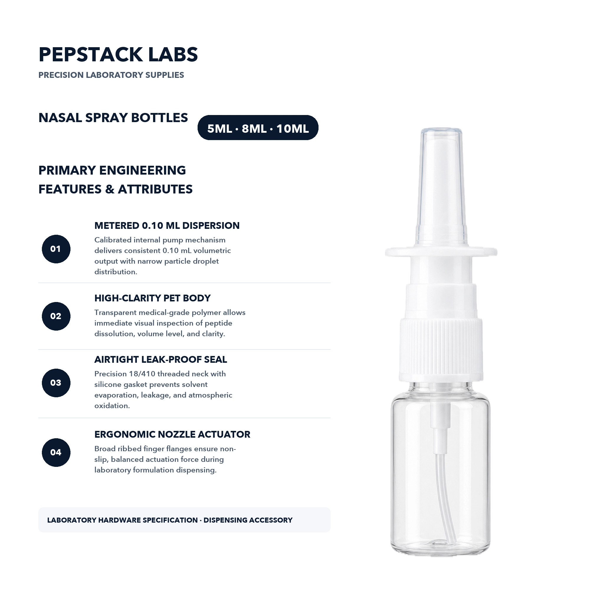 Clear Nasal Spray Bottles thumbnail 4