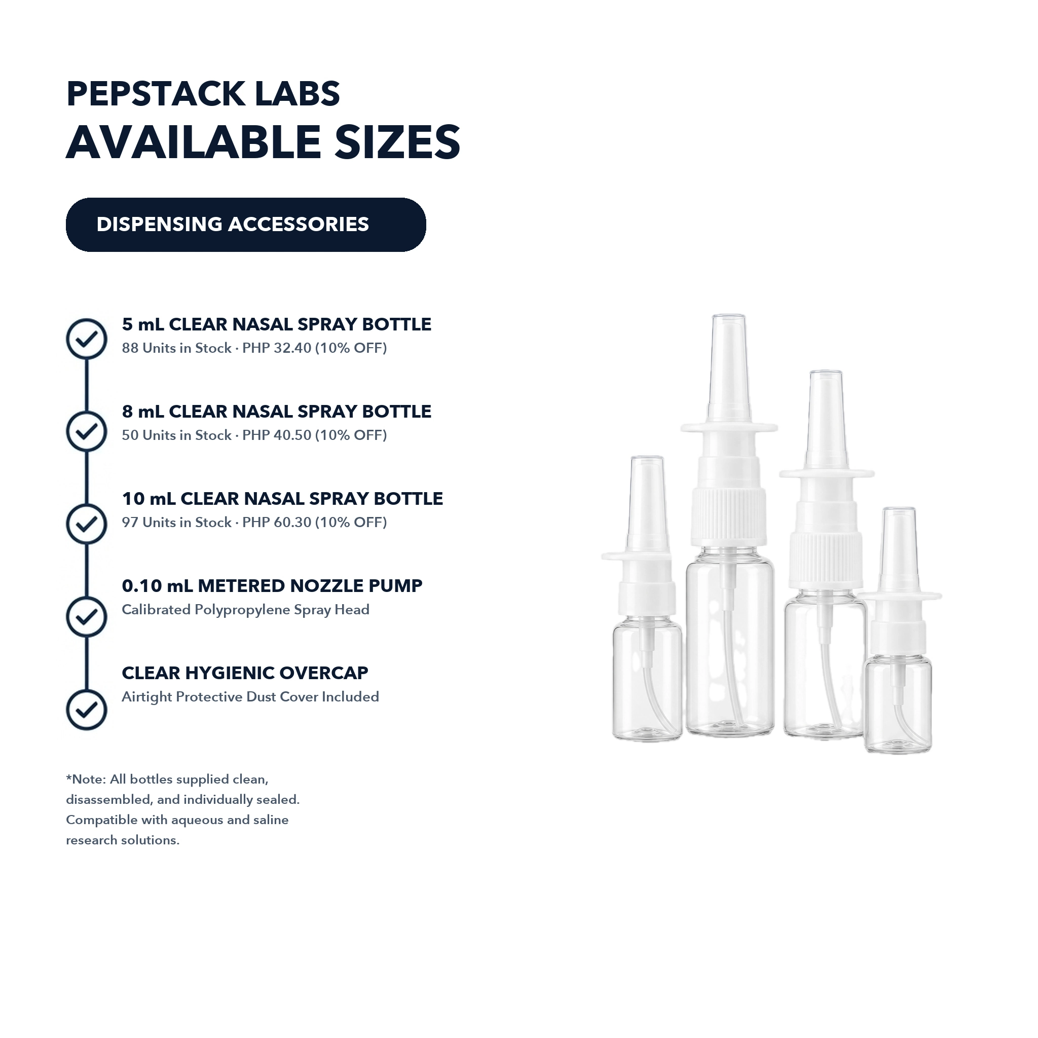Clear Nasal Spray Bottles thumbnail 5