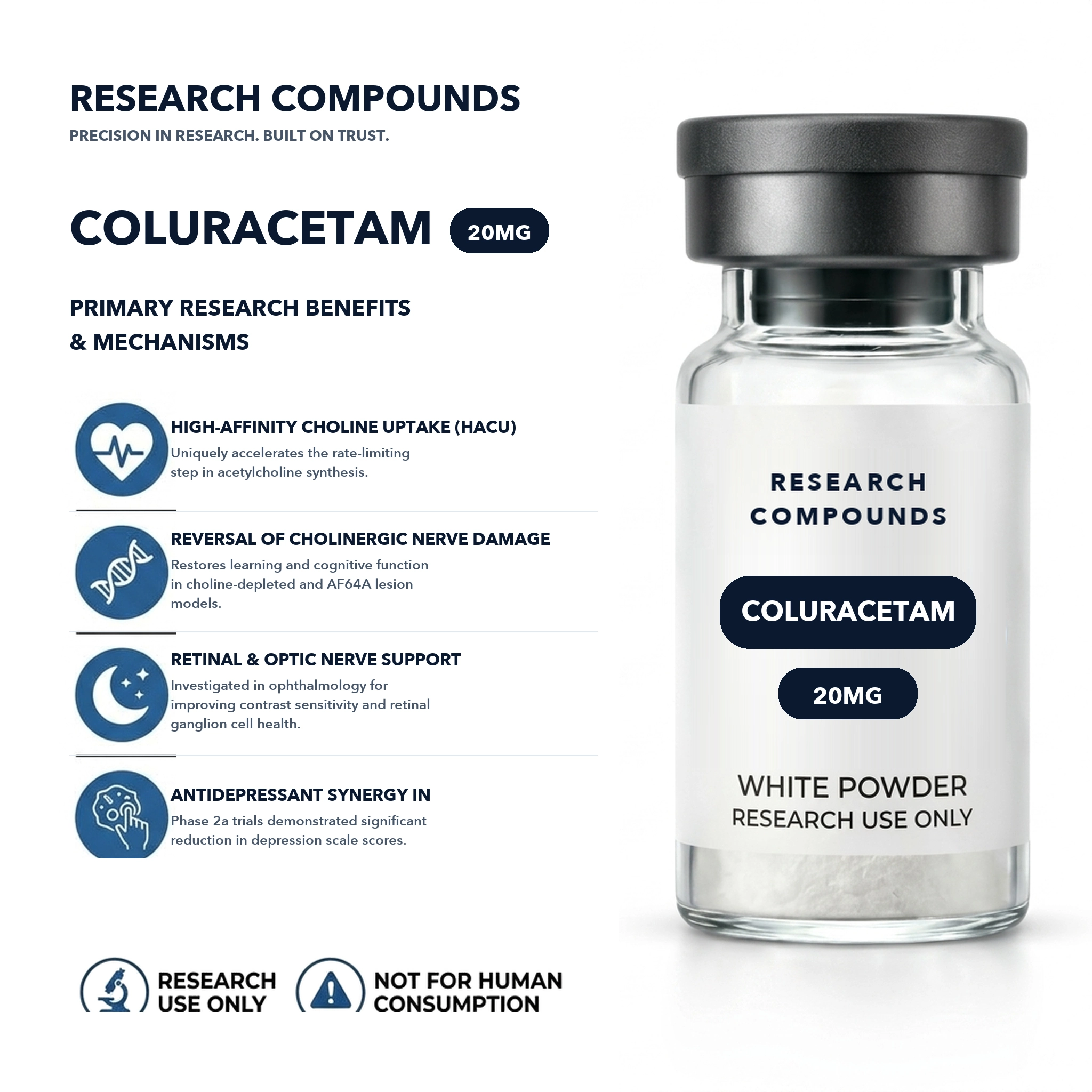 Coluracetam (20mg Research Vial) thumbnail 4