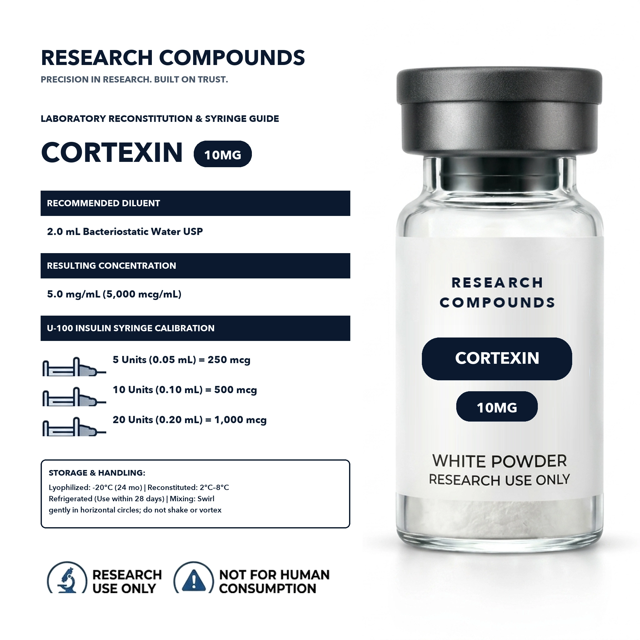 Cortexin (10mg Khavinson Bioregulator) thumbnail 3