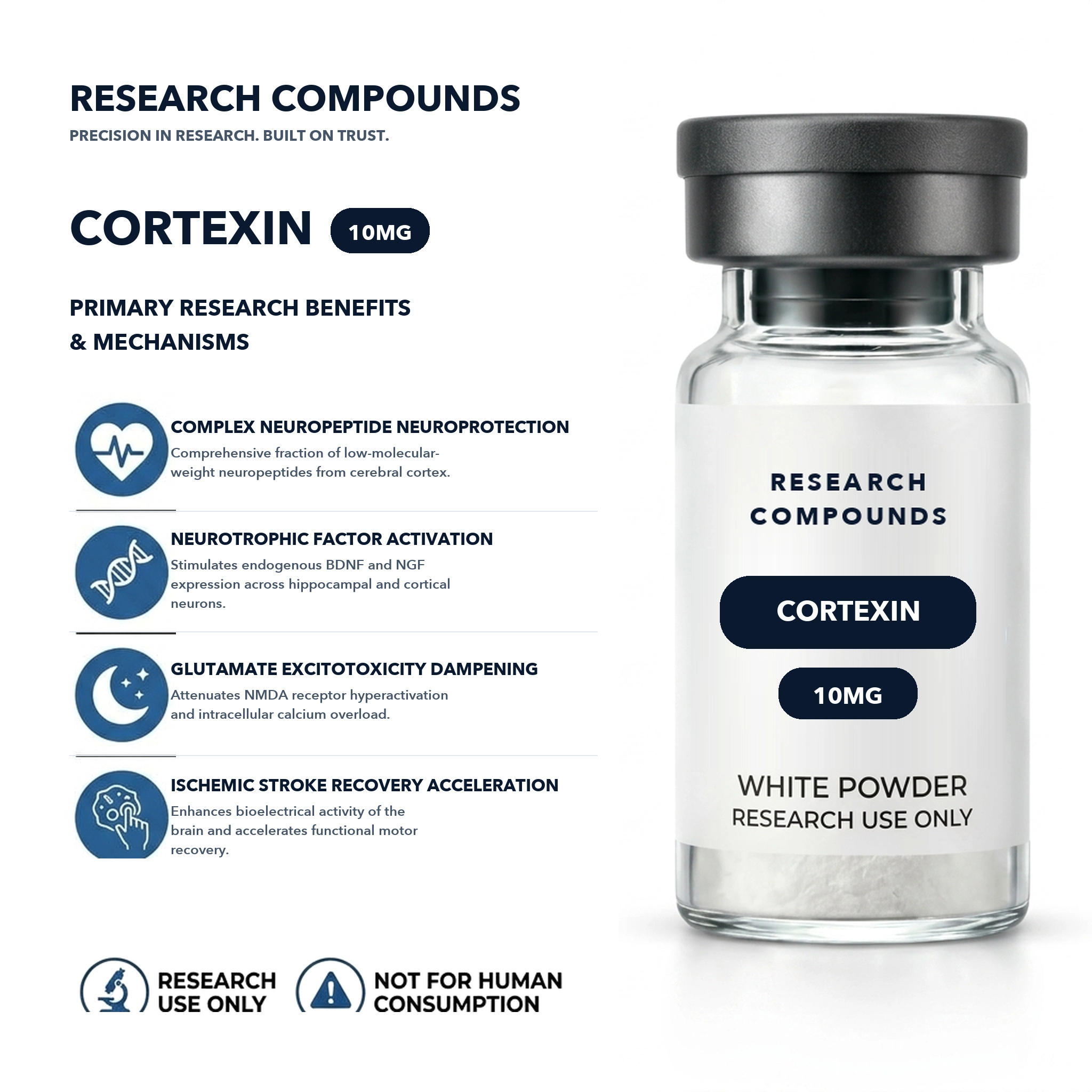 Cortexin (10mg Khavinson Bioregulator) thumbnail 4
