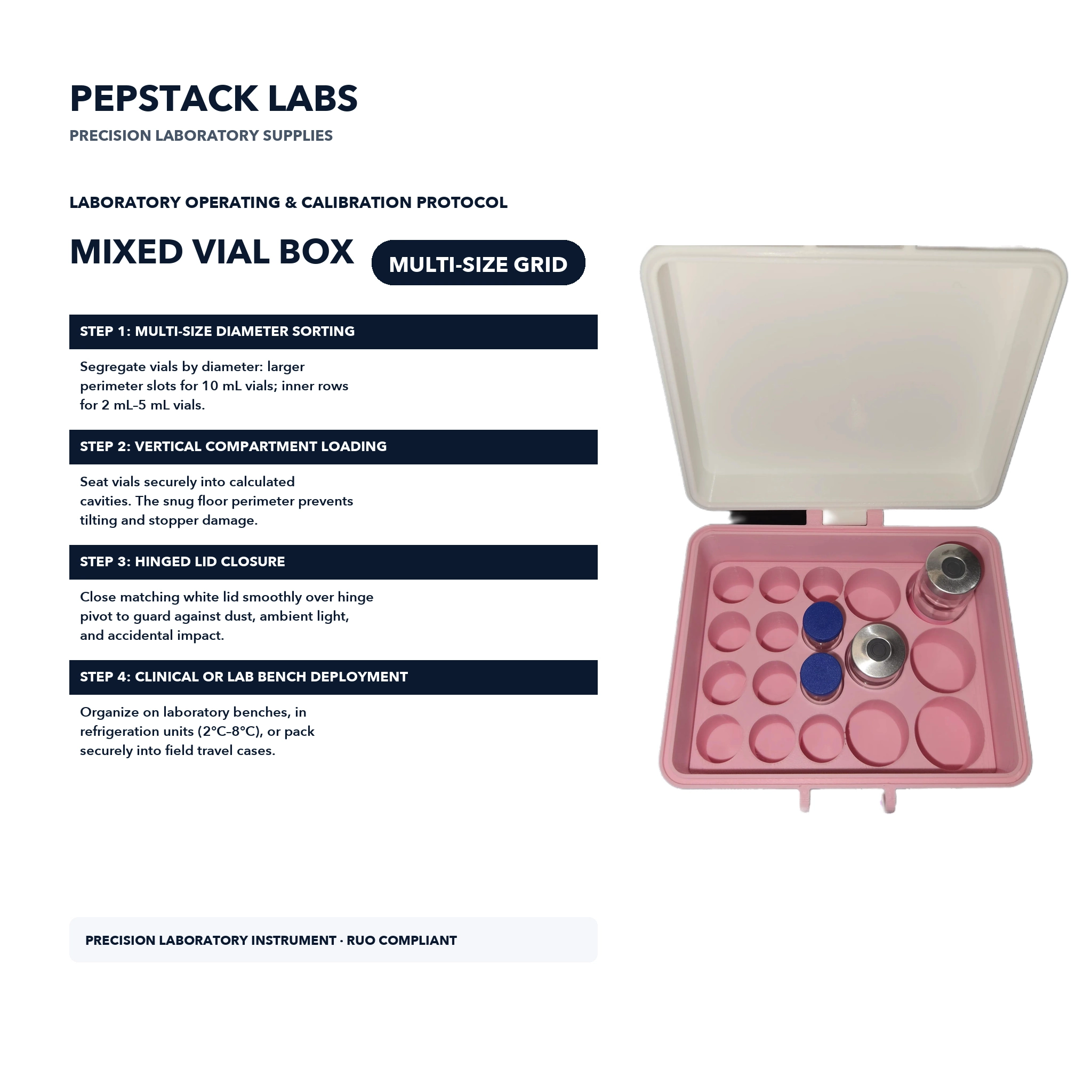 Custom Mixed Vial Organizer Box thumbnail 3