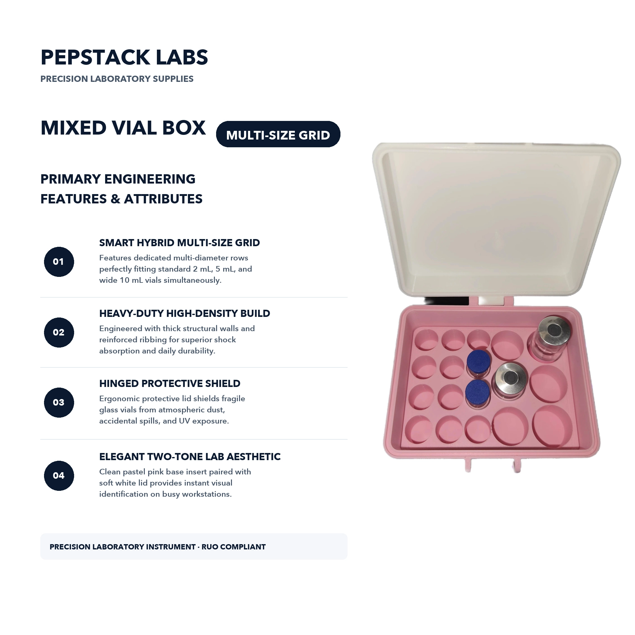 Custom Mixed Vial Organizer Box thumbnail 4