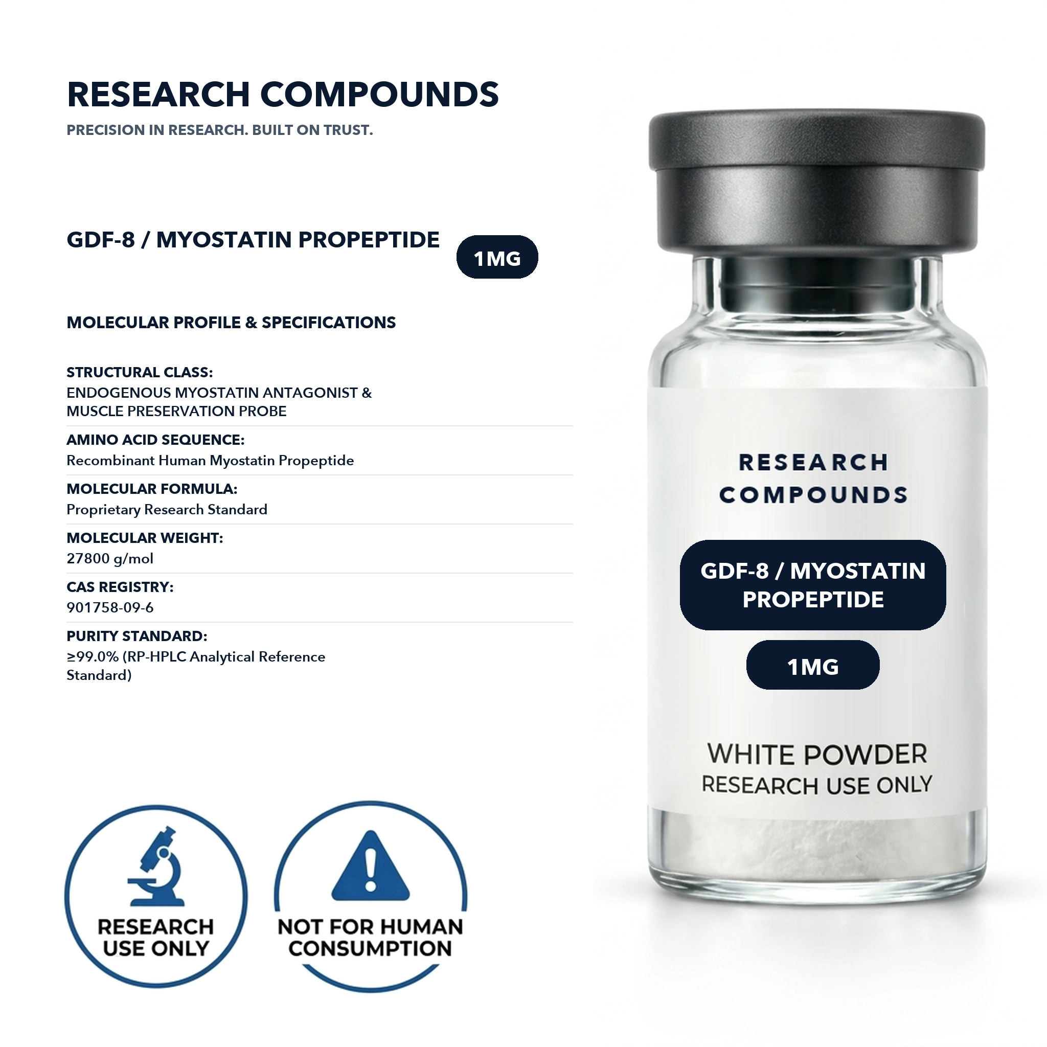 GDF-8 / Myostatin Propeptide (1mg Research Vial) thumbnail 2