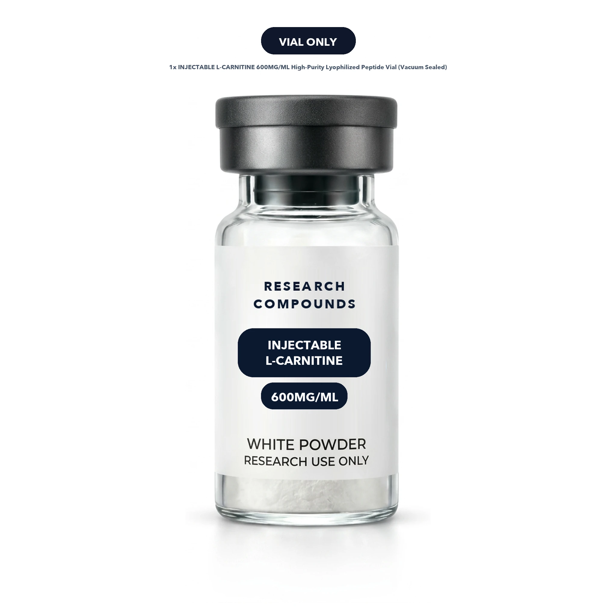 Injectable L-Carnitine (600mg/mL 10mL Vial) thumbnail 7