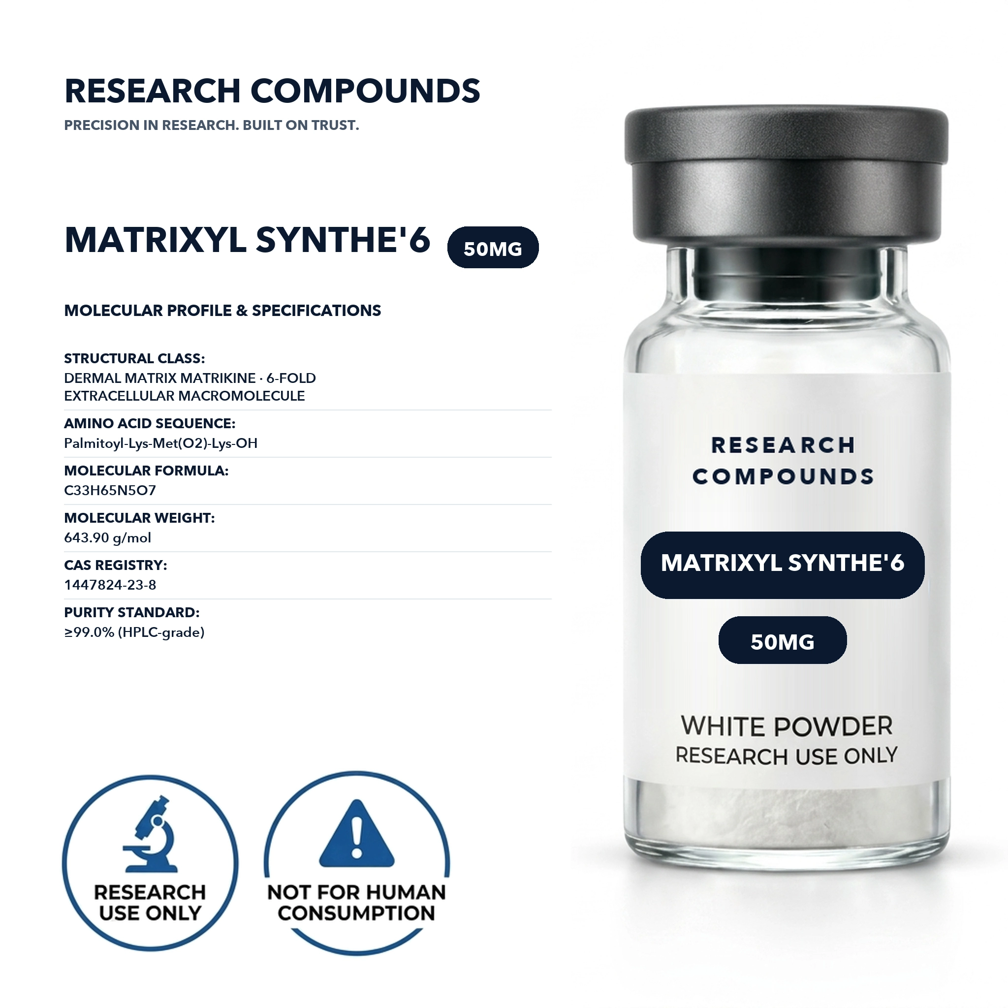 Matrixyl Synthe'6 (50mg Research Vial) thumbnail 2