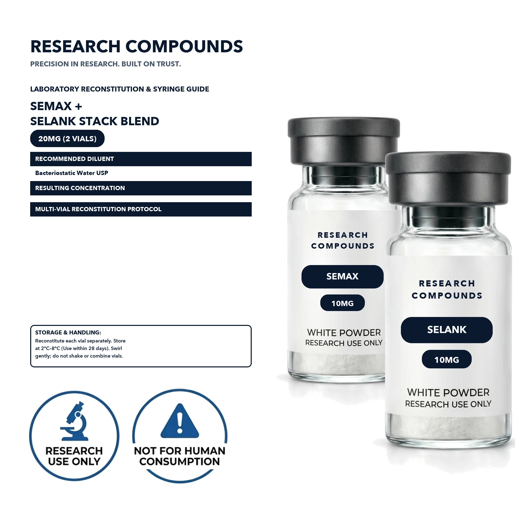 Semax + Selank Stack (Dual-Vial Nootropic Kit) thumbnail 3