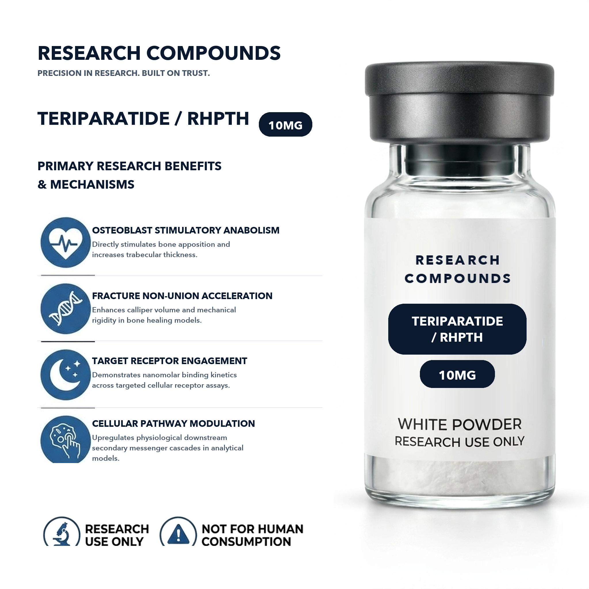 Teriparatide / rhPTH (1-34) (10mg Research Vial) thumbnail 4