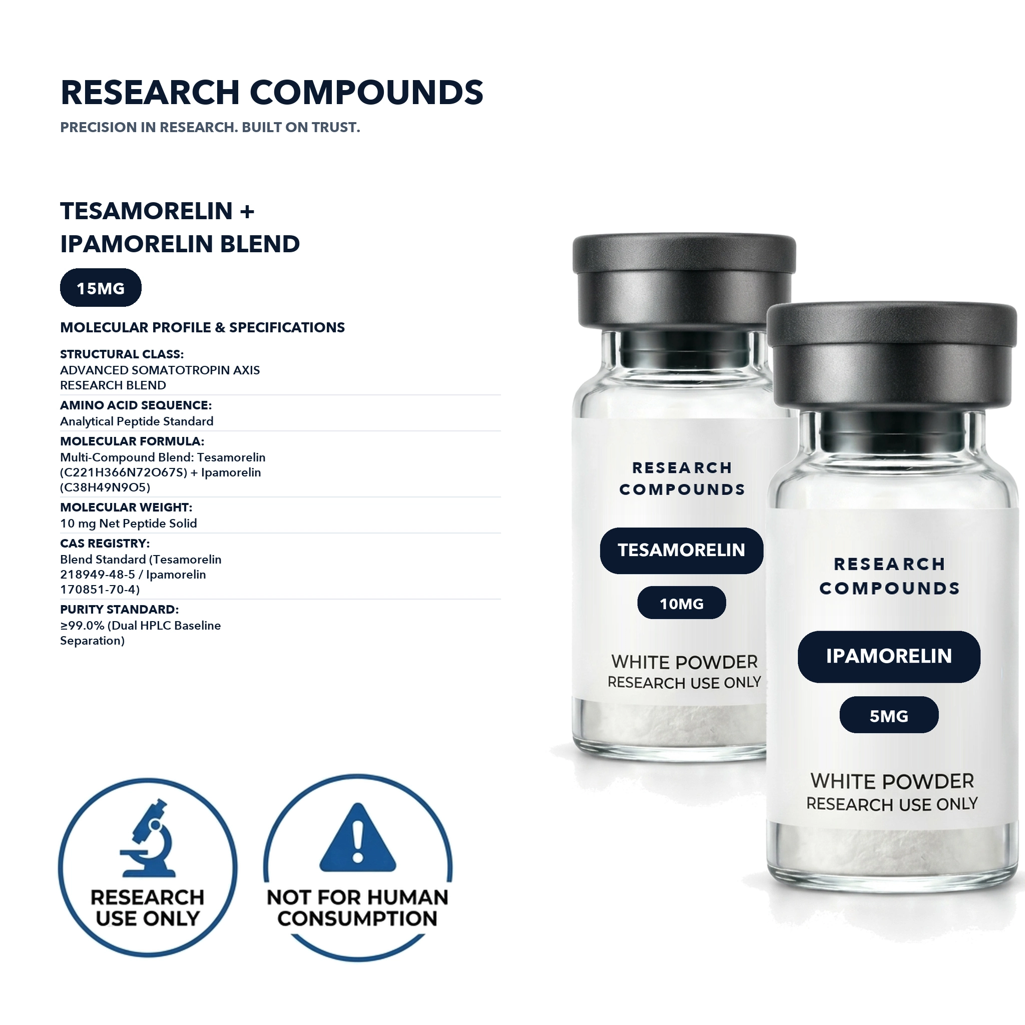 Tesamorelin + Ipamorelin (10mg Dual Blend) thumbnail 2