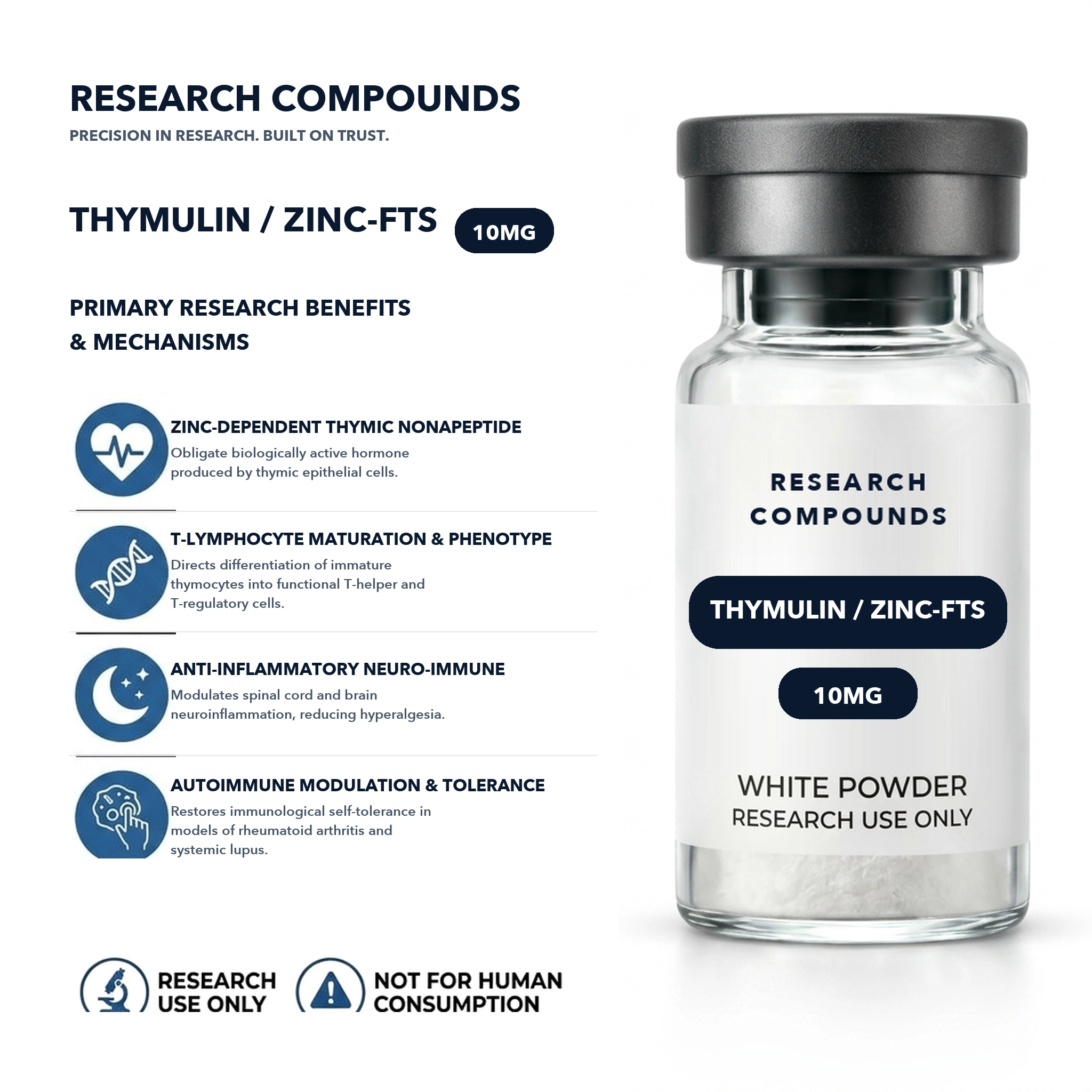 Thymulin / Zinc-FTS (10mg Research Vial) thumbnail 4