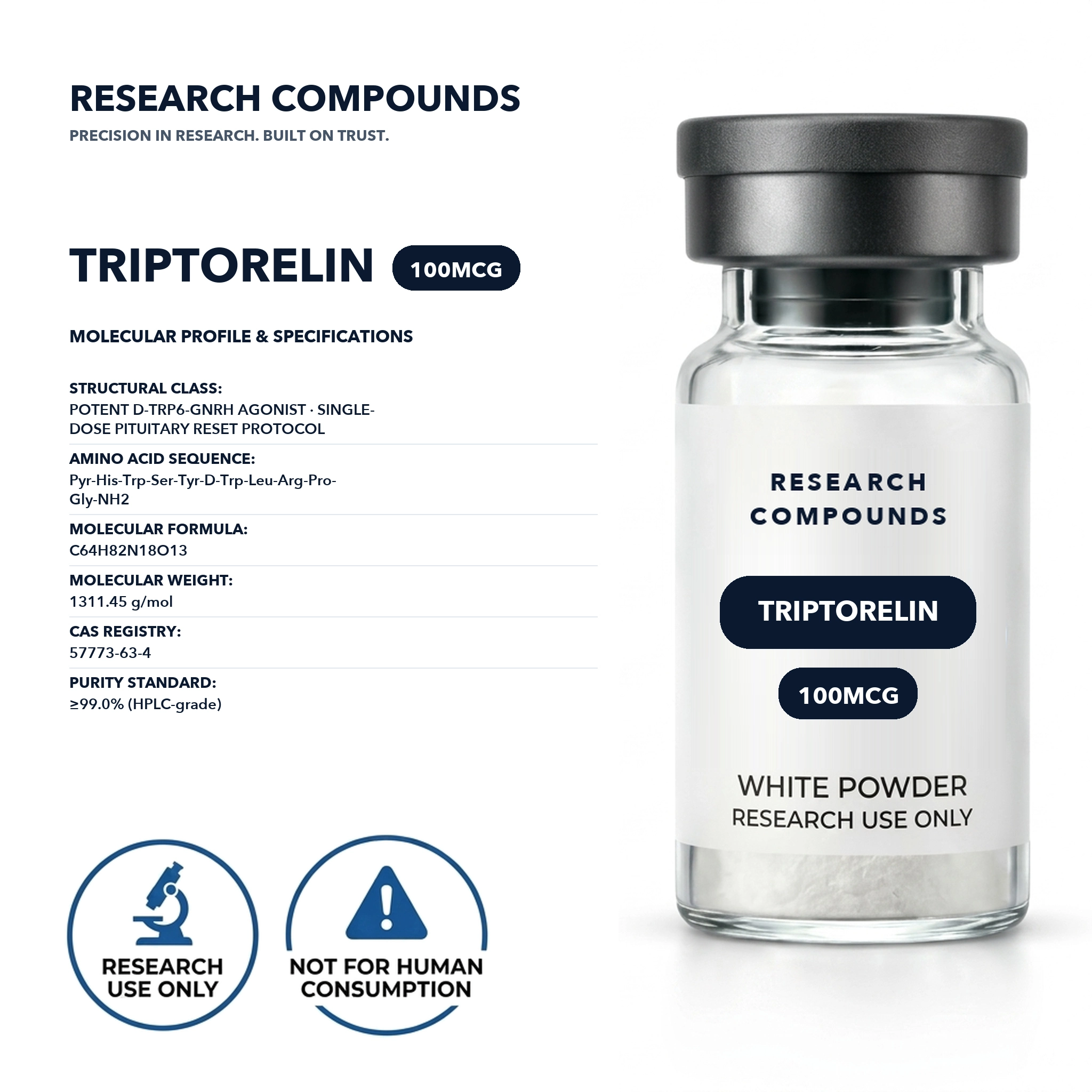 Triptorelin (100mcg Single-Dose Reset Vial) thumbnail 2