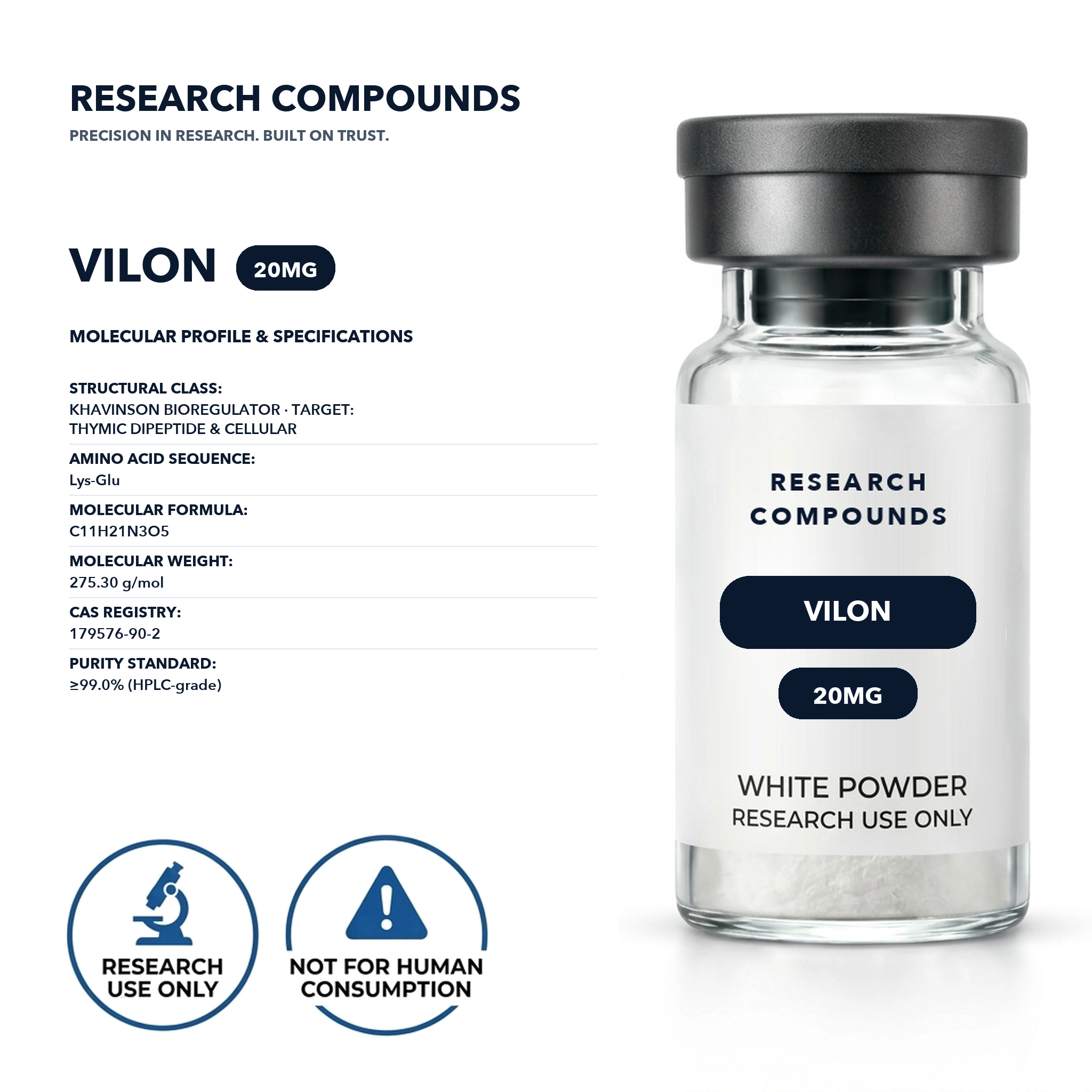 Vilon (20mg Khavinson Bioregulator) thumbnail 2